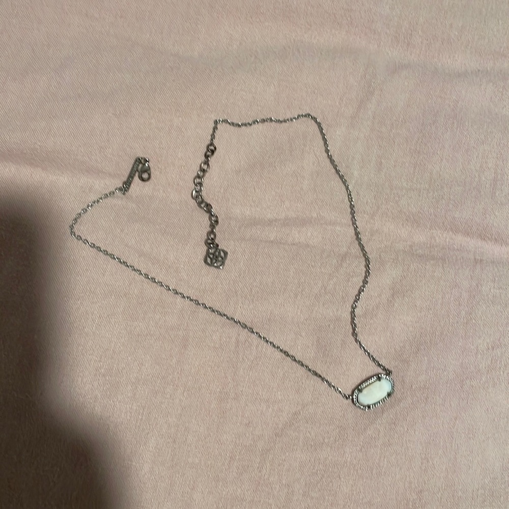 Kendra Scott White and Silver necklace